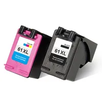 Gran Capcity Cartucho de tinta recargable de color negro 61XL para HP Deskjet 1000 1050 2000 2050 3000 Impresora Drop ship 1pc