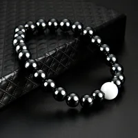 Pulsera de perla hematita magn￩tica Cuerda de piedra de piedra Bangle Bangle Bangle For Women Men Power Healthy Fashion Jewelry Drop env￭o