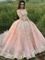 Sweet 16 Pink Quinceanera Dresses Ball Out Offts Counter Flower Flowers Flows Dress Prom Prom Verics Vestido de 15 Anos