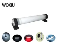 WOXIU Lampe de poche Multi fonction Led Lumière Multifonction Travail Rechargeable Tactique 1 Lampe Portable Usb D'urgence Solaire Camping Mini Magnétique