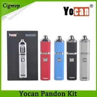 Yocan Pandon Kit Quad Wachs Vaporizer Pen Kits 1300mah Vape P en K. es 2 QDC Spannung einstellbare Evolve Spulen Compocable