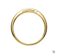 Regalo della festa della mamma di nuova marca per la mamma a forma di cuore femmina anello diamante inserto mamma regalo