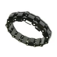 NEW Mens Healing Black Ematite magnetico Perline di pietra Bracciali Moda nero Ematite magnetica perline Gioielli braccialetto