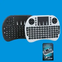 7 Kolory Podświetlane RII I8 Mini Wireless Keyboard 2.4g Handheld TouchPAD Fly Air Mouse Mini I8 Wireless Keyboard Pilot z tyłu