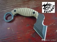 Nyare näbb Olecranon Claw Desert Color Aus-8 G10 Jakt Camping Survival Knives Kniv Xmas Present 1PCS Prov Freeshipping
