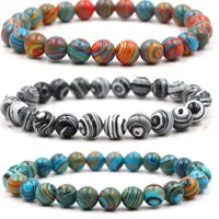 8mm multicolor stone beaded strand bracelets women men Reiki Prayer Bracelets fashion jewelry