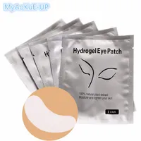 100Pairs/lote hydrogel ocular almofadas de olho de olho de maquiagem ferramentas de maquiagem cílios de extensão de cílios Ferramentas cosméticas