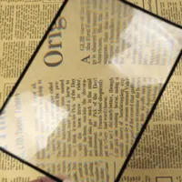 Тонкая лупа для чтения больших карточек Визитная карточка увеличительное стекло 180X120 мм