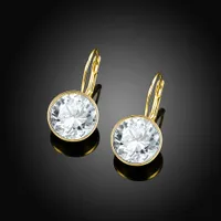 New Brands Color Bella Stud Earrings For Women White Crystal From Swarovski Fashion Earrings Wedding Office Jewelry Gift New