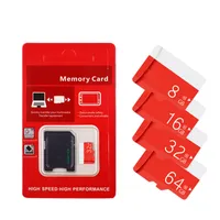 2020 Best Selling Vermelho Genérico Velocidade de Gravação de Leitura Ultra Rápida 32 GB 64 GB 128 GB 256 GB C10 TF Cartão de Memória Flash Classe 10 Adaptador SD Pacote de varejo