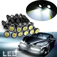 Edison2011 10 x 9W 18mm 12 V Biały LED Eagle Eye Tail Light Car Fog Drl Day Day Reverse Backup Sygnał Parking
