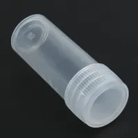 50 stücke 5ml Klarer Kunststoff Probe Flaschenvolumen leerer jar kosmetische container kleine lagerung enthalten flasche küchenzubehör