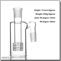 Cage percolator ash catcher 14mm 18mm hookahs accessories clear glass for water pipe bongs oil rig