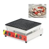 NP-545 Ticari Poffertjes Izgara Electic Mini Gözleme Çelek Kek Pan Poffertjes Maker Mini Waffle Kek Snack Ekipmanları