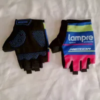 pro equipo lampre merida guantes GEL absorción de choque guantes de ciclismo guantes de ciclismo de alta calidad verano medio dedo talla m-XL