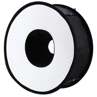 LightDow 45см Складное кольцо Кольцо Speedlite Flash Diffuser Макрос Съемка Round Softbox Для Canon Nikon Sony Pentax Godox SpeedLight