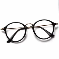 Partihandel kvinnor män vintage runda glasögon ramar retro optiska glasögon ram glasögon goggle oculos gratis frakt