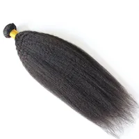 Yaki Straight10 "-26" Non Remy cheveux Bundles 100g de cheveux humains Bundles Yaki Straight10