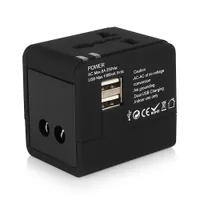 Uniwersalny port USB AC World Travel Carger Adapter International Plug Adapter Converter do US / UK / AU / EU / EU