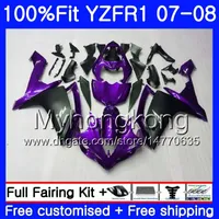 ヤマハYZF R 1 YZF-1000 YZF-R1 07 08 227HM.35 YZF 1000 YZFR1紫ブラックホット07 08 YZF1000 YZF R1 2007 2008フェアリングキット