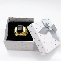 Free Shipping Wholesale 70pcs/lot 5 x 5cm white Ring Gift Box, Jewelry Packaging