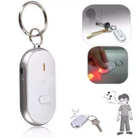 New LED Anti-Lost Key Finder Find Locator Keychain Whistle Beep Sound Control Torch Free shipping