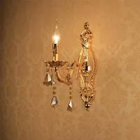 Modern Crystal Sconce Gold Wall Lights Sconces Gold Modern Lámpara de pared para dormitorio para lectura
