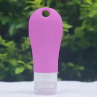 Novo 90ml portátil mini silicone recarregável garrafa cremes maquiagem produto de viagem tubos loção pontos absolutamente shampoo recipiente