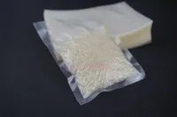 100pcs/16x24cm Transparent PET vacuum flat bag, top open pack grated cheese vacuo plastic pouch, storage cornstarch poly sack