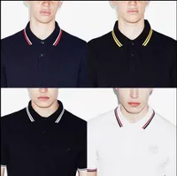 Nowa marka Summer Men Polo Haftery Shirt krótkie rękawy Topy Downown Collar Polo Odzież Męska moda moda swobodna polo s-3xl