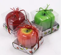 Apple Shaped Fruit Candles Candle Scented Bougie Festival Atmosfär Romantisk Party Dekoration Jul Eve Nyår Inredning Gratis frakt
