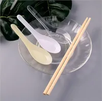 High Quality Soup Spoons Outdoor Portable Disposable Spoon Mini Dessert Ice Cream Fast Food Scoop Hot Sale 60yk YY