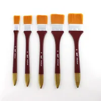 5 stks Paint Borstels Acryl DIY Graffiti Borstel Set voor Artist Oil Scrubbing Brush School Tekening Paint Briefpapier Levert Nylon