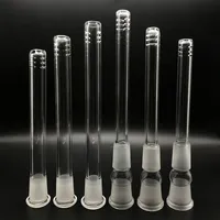 DHL Shipping!!! Glass Downstem Adapters 2.0" to 6.0" Optional 14mm 18mm Male Female Down Stem For Beaker Bongs Glass Water Bongs