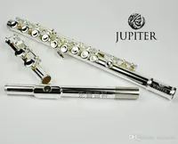 JUPITER JFL-511ES 16 Furos Fechados C Chave Flauta Cupronickel Silvering Concerto Flauta Caso Pano De Limpeza Luvas Da Vara Saco Acolchoado