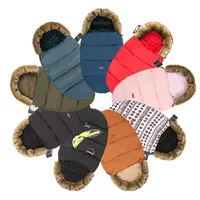 Baby Cocoon Sleeping Bag Anti-kick Quilt för höst och vinter plus sammet dual-purpose vadderade barn bomull täcke
