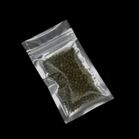 DHL 2000pcs / lot Wiederverschließbare Geruchssichere Verpackung Zip Lock Mylar Tasche Aluminiumfolie Lebensmittel Snacks Geschenk Lagerung Heißsiegel Laminieren Paket Tasche