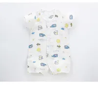 4 colores 2018 oso vibrante ropa de bebé recién nacido mono de verano fino de manga corta de algodón vestido de verano envío gratis