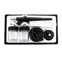 138 aerógrafo modelo de arte mini pintura pistola de pulverização ferramenta sspray kit escova de ar pintura de parede pintada móveis de reparação de produção de bolo
