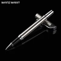 Monte Mount High Quality Office School Stationery Classic Version Stainless Steel Office Roller Ball Pen Silver Clip