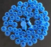 New Arrival Hurtownie-Blue Tattoo Cups Caps Caps Pigment Supplies Małe Rozmiar Tatuaż Dostawy do zestawów maszynowych 1000 sztuk