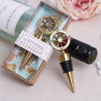 Golden Compass Stopper vin faveurs de mariage et cadeaux Bouteille de vin Ouvre bar Outils souvenirs pour Party cadeau GGA504 30pcs