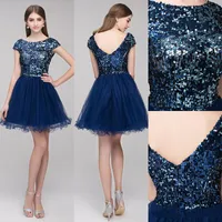 새로운 저렴한 섹시한 반짝 반짝 짧은 미니 홈 커밍 드레스 얇은 조각 고품질 파티 졸업 댄스 파티 드레스 칵테일 가운 무료 배송