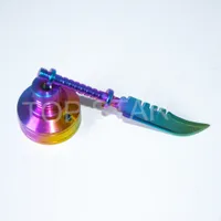 Smoking NEW Anodized Colorful Rainbow Titanium Carb Cap Ti Nail dabber 14mm and 18mm for Smoking Hookah