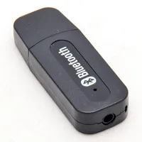 Mini USB Güç Kablosuz Alıcı Bluetooth Stereo Müzik Alıcı Dongle Cep Telefonu için 3.5mm 5 V Jack Ses Hoparlör Siyah Beyaz