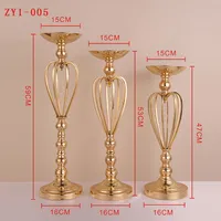 New sliver/gold Trumpet Vase For Wedding Centerpiece, sliver flower stand Vase, wedding flower vase decoration
