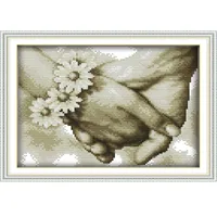 Hand in Hand(3) Patterns Home Decoration Chinese Cross Stitch Kits DIY Counted 14CT 11CT DMC Cross-stitch Kit Embroidery Needlework