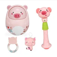 Baby Toys Infant Rattle Teether Rolypoly Tumbler Set Mobile Musical Hand Bell Newborn Develop Toys for Baby 012 month Gifts8847857