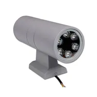 LED 벽 램프 IP65 방수 실내 야외 알루미늄 아래로 조명 표면 장착 정원 현관 빛 3W 6W 9W 12W 18W