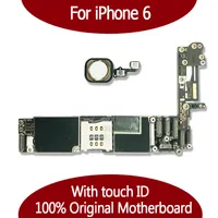 Per scheda madre IPhone 6 6G Scheda di memoria da 16 GB 64 GB sbloccata con Touch ID Finger print 100% Buona Scheda madre di lavoro IOS